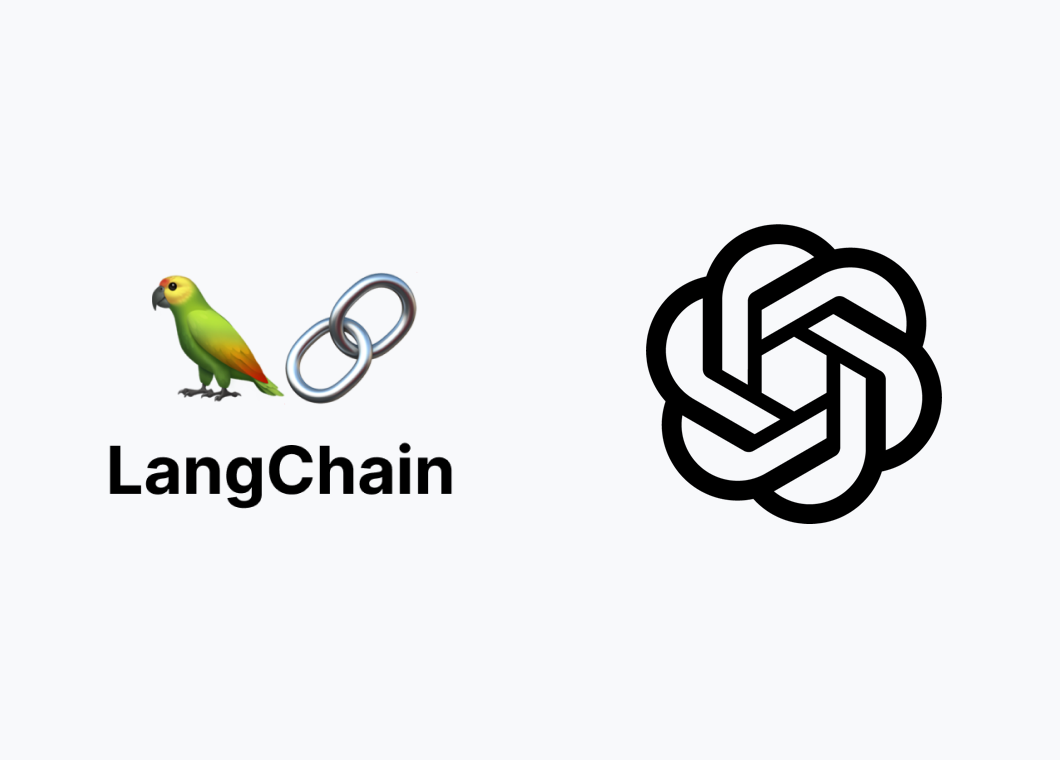 Langchain and OpenAI logos